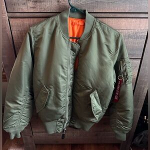 Alpha industries; MA-1 bomber jacket; reversible; never worn